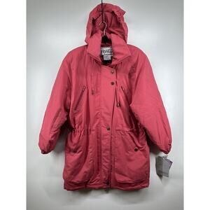 BERNARDO Vintage Women's Pink Hooded Puffer Parka Jacket (Size S) New W Tag $149